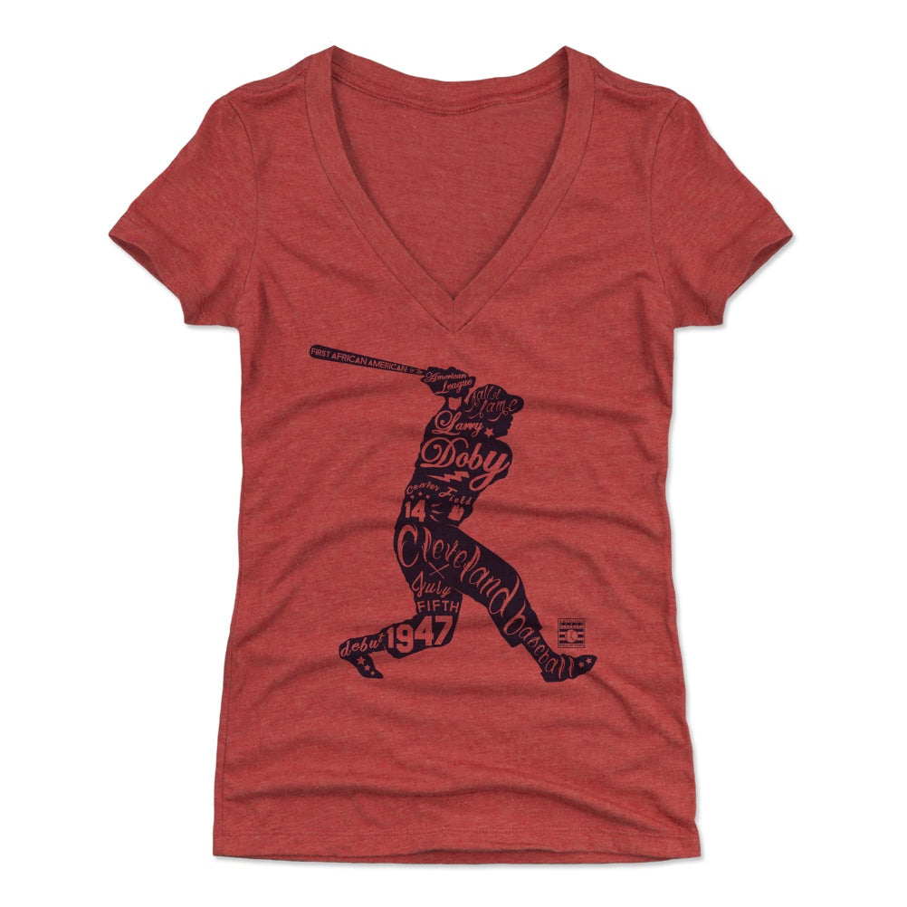 Larry Doby Women's V-Neck T-Shirt | 500 LEVEL