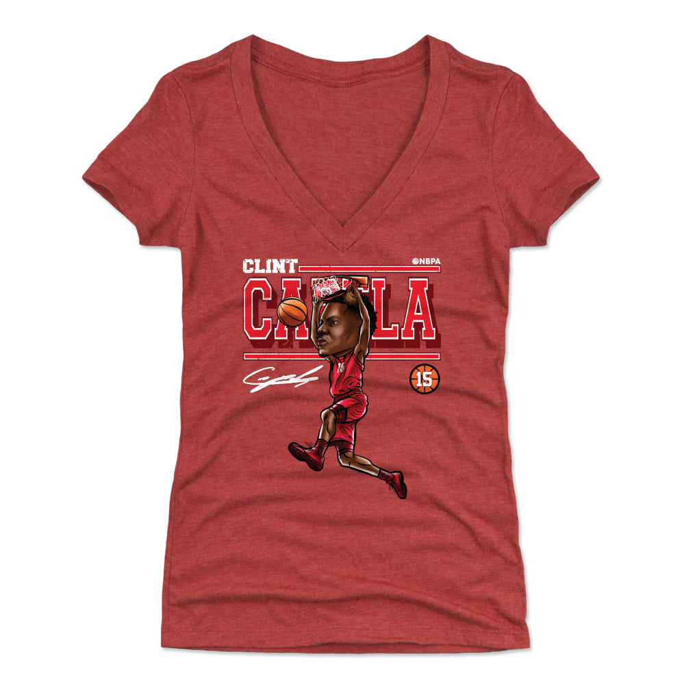 Clint Capela Women&#39;s V-Neck T-Shirt | 500 LEVEL