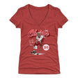 Chris Chelios Women's V-Neck T-Shirt | 500 LEVEL