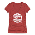 Lou Brock Women's V-Neck T-Shirt | 500 LEVEL