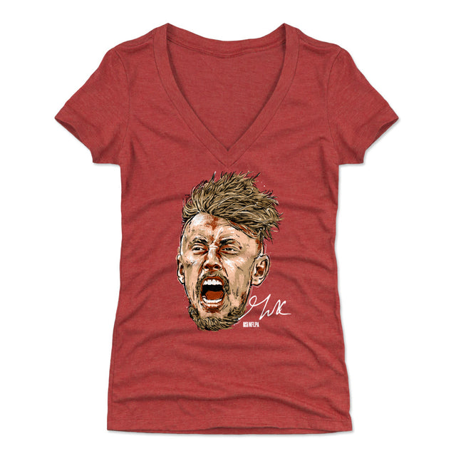 George Kittle Women's V-Neck T-Shirt | 500 LEVEL