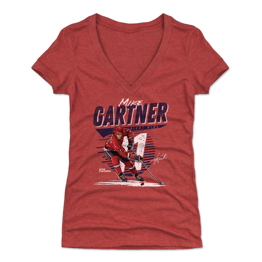 Mike Gartner Women's V-Neck T-Shirt | 500 LEVEL