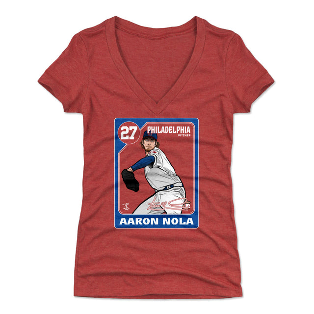 Aaron Nola Women's V-Neck T-Shirt | 500 LEVEL