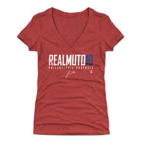 J.T. Realmuto Women's V-Neck T-Shirt | 500 LEVEL