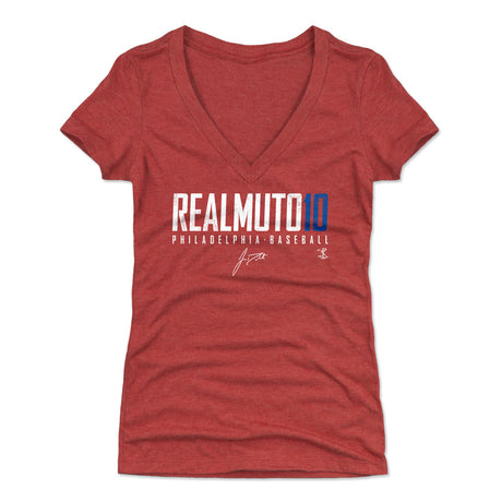 J.T. Realmuto Women's V-Neck T-Shirt | 500 LEVEL