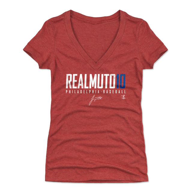 J.T. Realmuto Women's V-Neck T-Shirt | 500 LEVEL