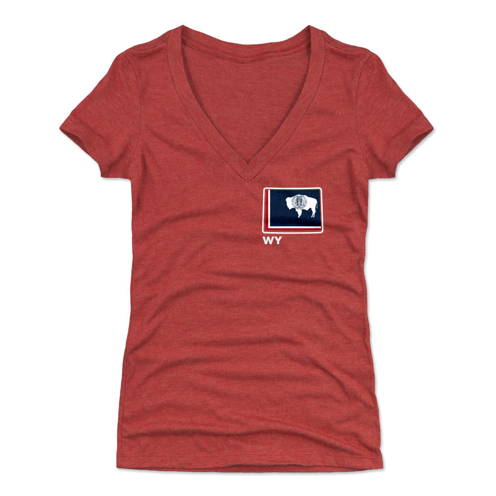Wyoming Women's V-Neck T-Shirt | 500 LEVEL