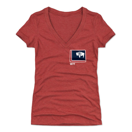 Wyoming Women's V-Neck T-Shirt | 500 LEVEL
