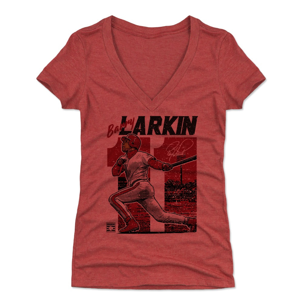 Barry Larkin Women's V-Neck T-Shirt | 500 LEVEL