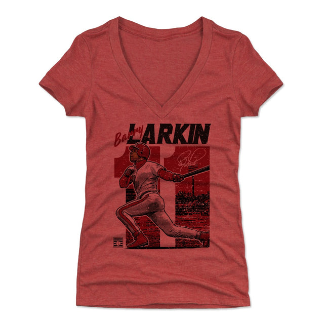 Barry Larkin Women's V-Neck T-Shirt | 500 LEVEL