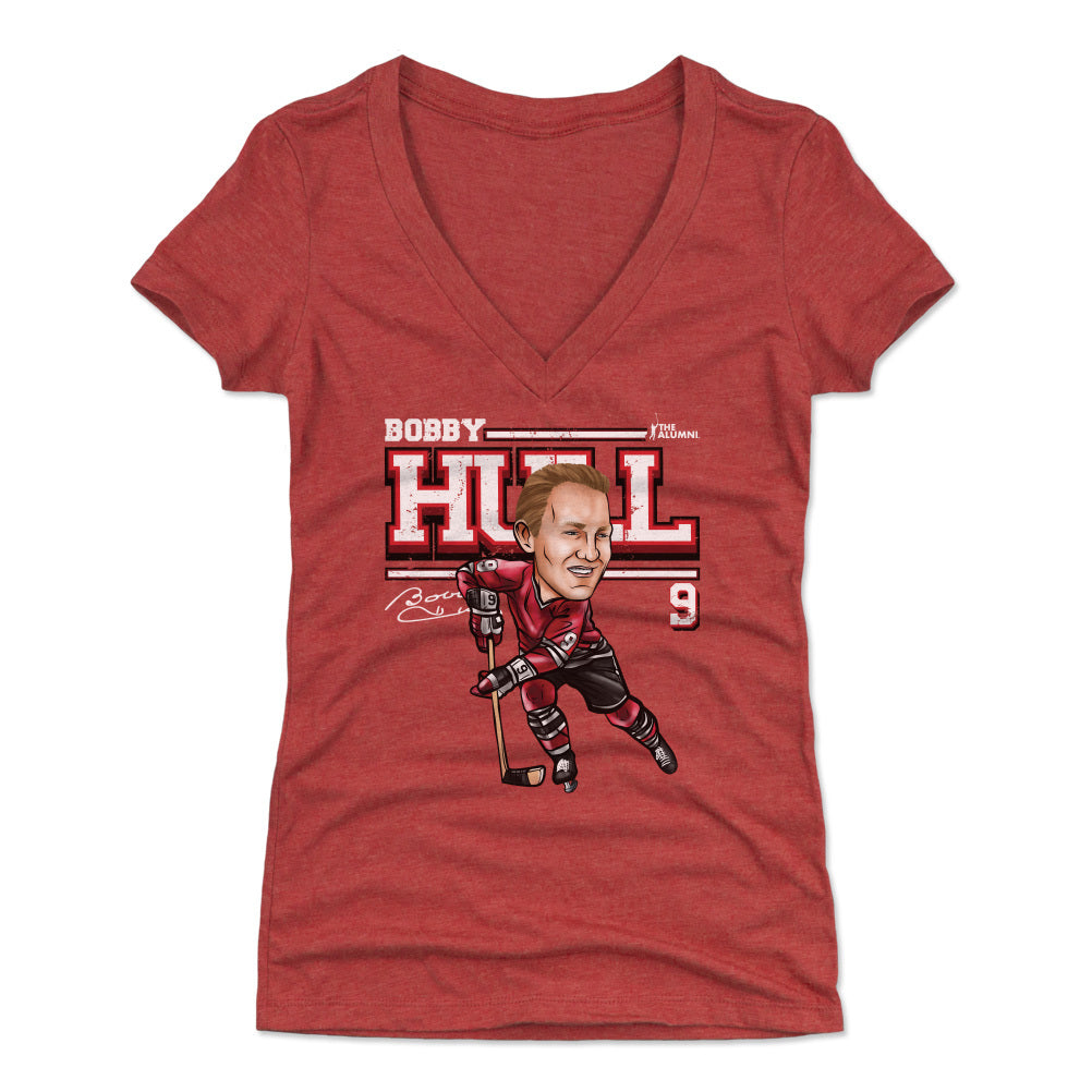 Bobby Hull Women's V-Neck T-Shirt | 500 LEVEL
