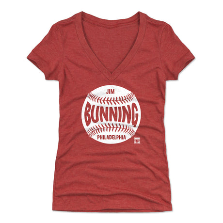 Jim Bunning Women's V-Neck T-Shirt | 500 LEVEL