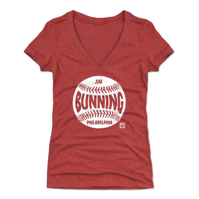 Jim Bunning Women's V-Neck T-Shirt | 500 LEVEL