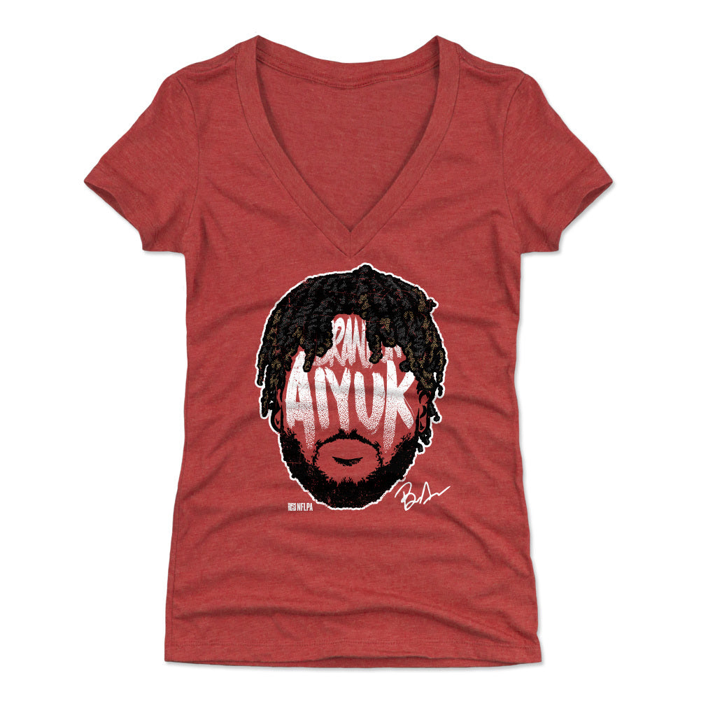 Brandon Aiyuk Women's V-Neck T-Shirt | 500 LEVEL
