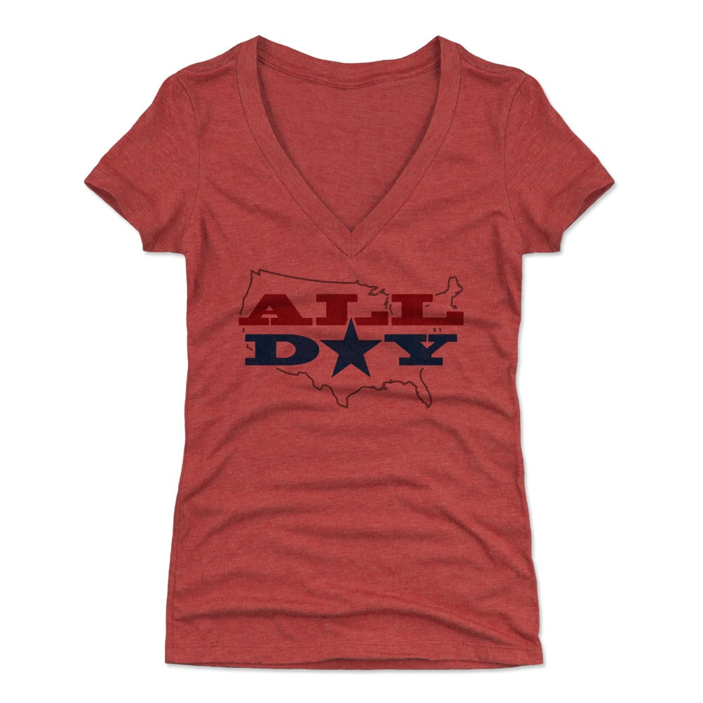 USA Women's V-Neck T-Shirt | 500 LEVEL