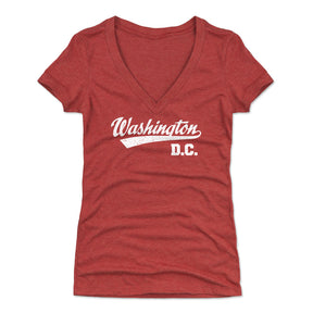 Washington D.C. Women's V-Neck T-Shirt | 500 LEVEL