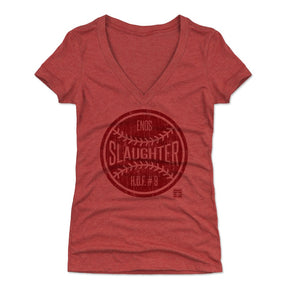 Enos Slaughter Women's V-Neck T-Shirt | 500 LEVEL
