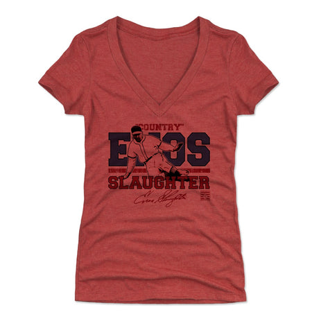 Enos Slaughter Women's V-Neck T-Shirt | 500 LEVEL