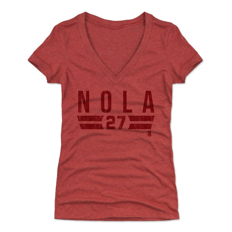 Aaron Nola Women's V-Neck T-Shirt | 500 LEVEL