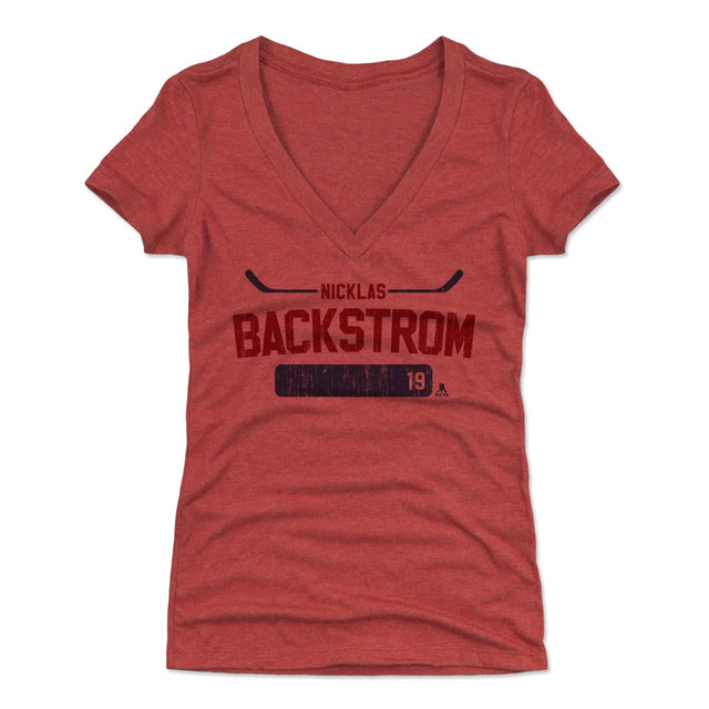 Nicklas Backstrom Women's V-Neck T-Shirt | 500 LEVEL