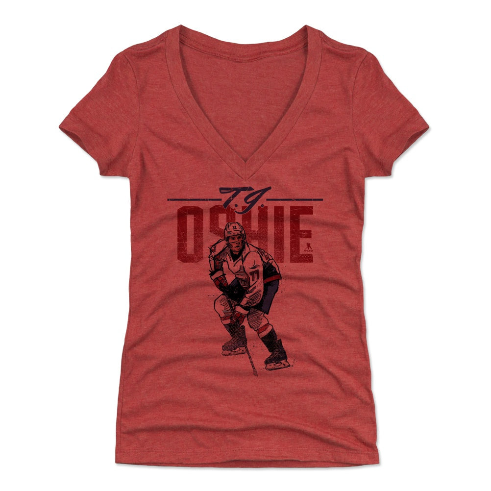 T.J. Oshie Women&#39;s V-Neck T-Shirt | 500 LEVEL