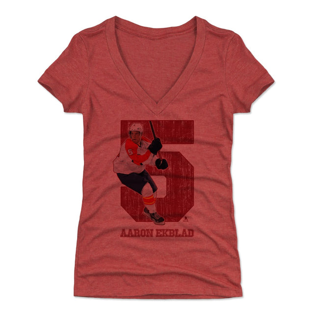 Aaron Ekblad Women's V-Neck T-Shirt | 500 LEVEL