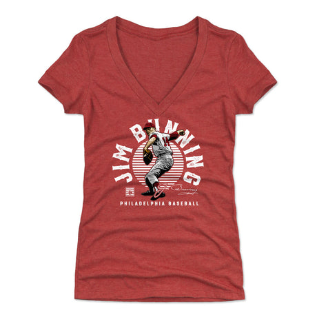 Jim Bunning Women's V-Neck T-Shirt | 500 LEVEL