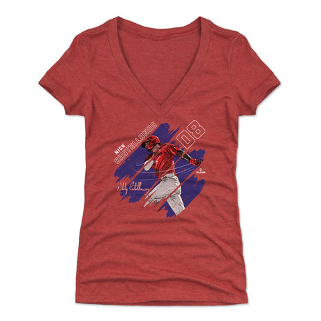 Nick Castellanos Women's V-Neck T-Shirt | 500 LEVEL