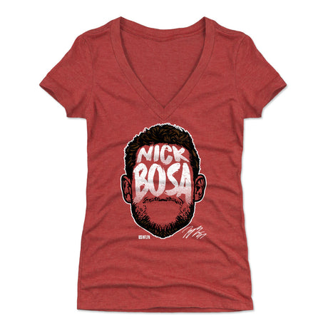Nick Bosa Women's V-Neck T-Shirt | 500 LEVEL
