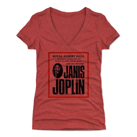 Janis Joplin Women's V-Neck T-Shirt | 500 LEVEL