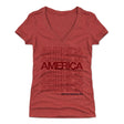 USA Women's V-Neck T-Shirt | 500 LEVEL