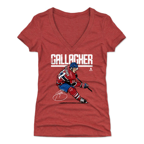 Brendan Gallagher Women's V-Neck T-Shirt | 500 LEVEL
