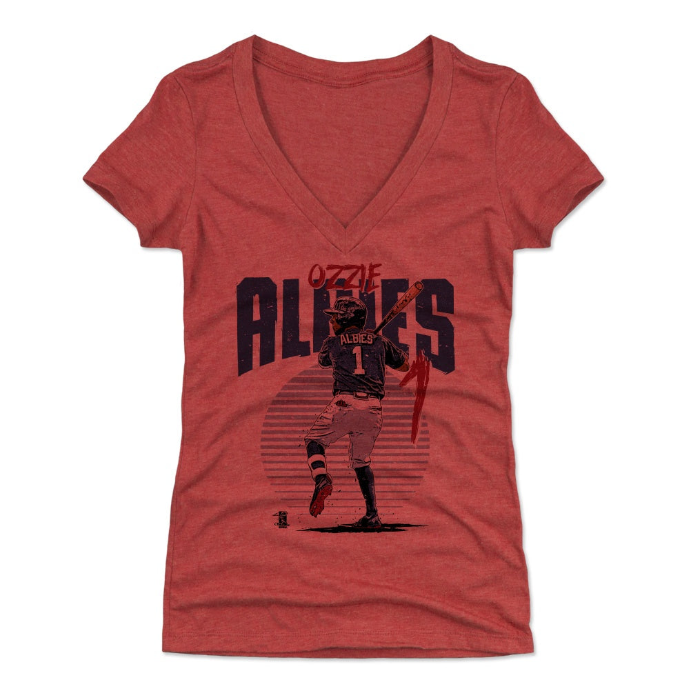 Ozzie Albies Women's V-Neck T-Shirt | 500 LEVEL