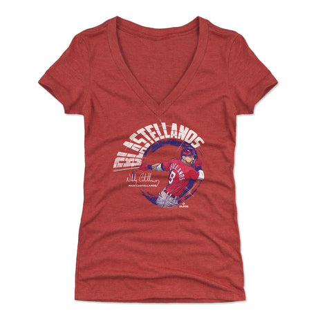 Nick Castellanos Women's V-Neck T-Shirt | 500 LEVEL