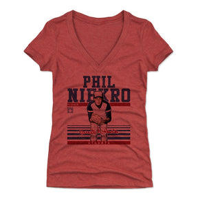 Phil Niekro Women's V-Neck T-Shirt | 500 LEVEL
