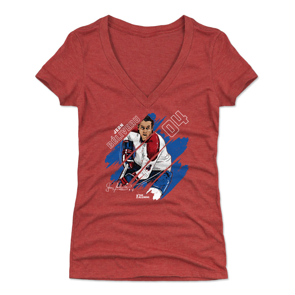 Jean Beliveau Women's V-Neck T-Shirt | 500 LEVEL