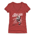 Chris Chelios Women's V-Neck T-Shirt | 500 LEVEL