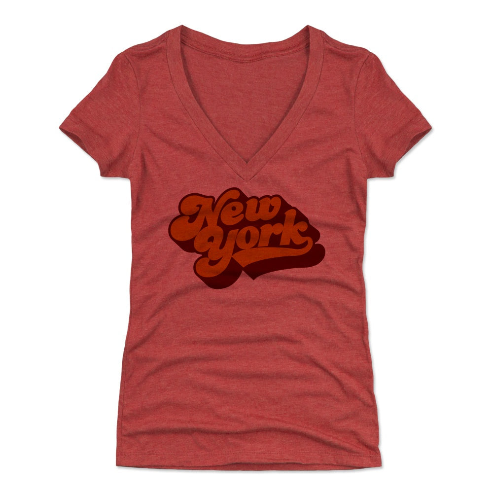 New York Women's V-Neck T-Shirt | 500 LEVEL