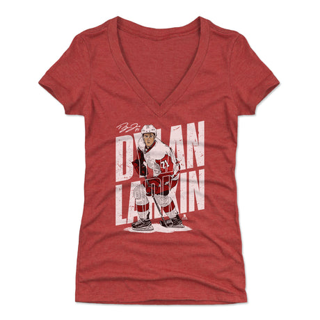 Dylan Larkin Women's V-Neck T-Shirt | 500 LEVEL
