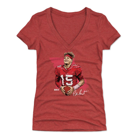 Patrick Mahomes Women's V-Neck T-Shirt | 500 LEVEL