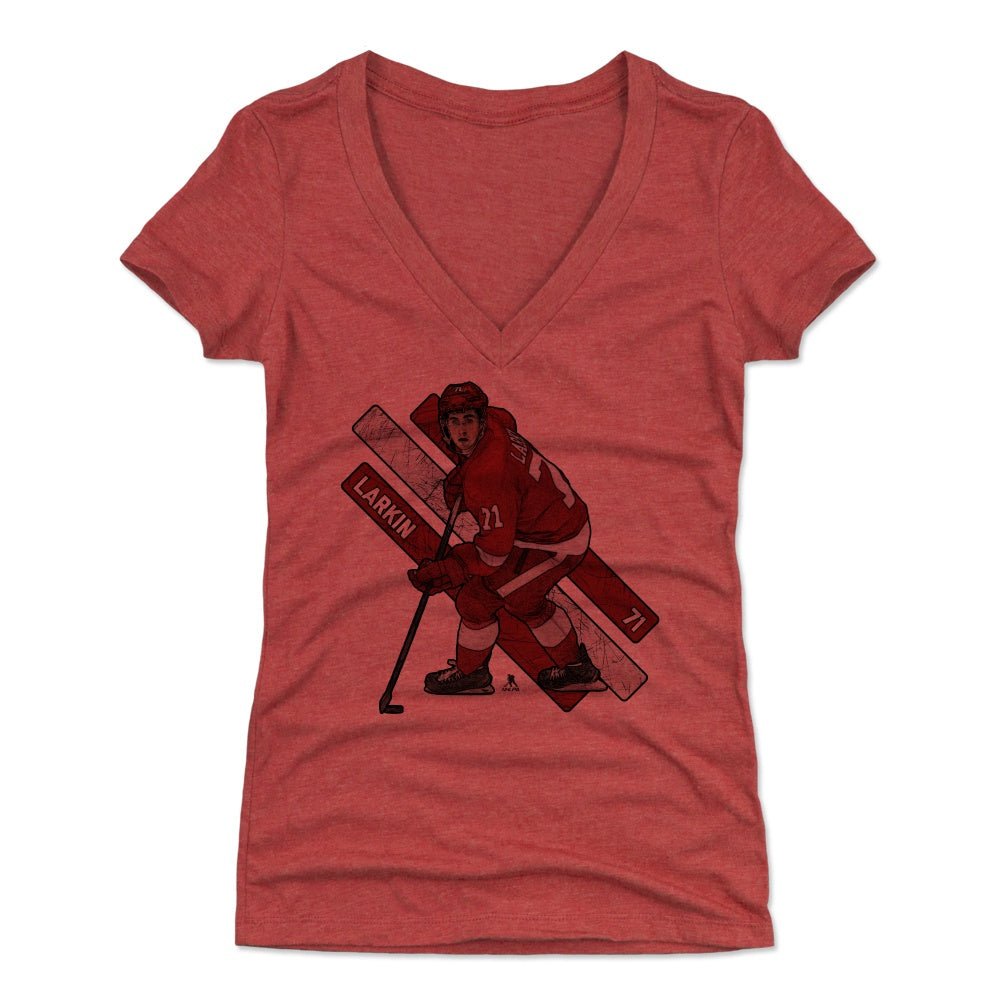 Dylan Larkin Women's V-Neck T-Shirt | 500 LEVEL