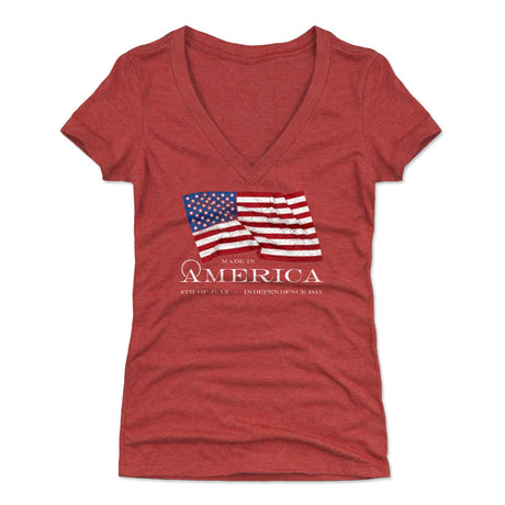 USA Women's V-Neck T-Shirt | 500 LEVEL