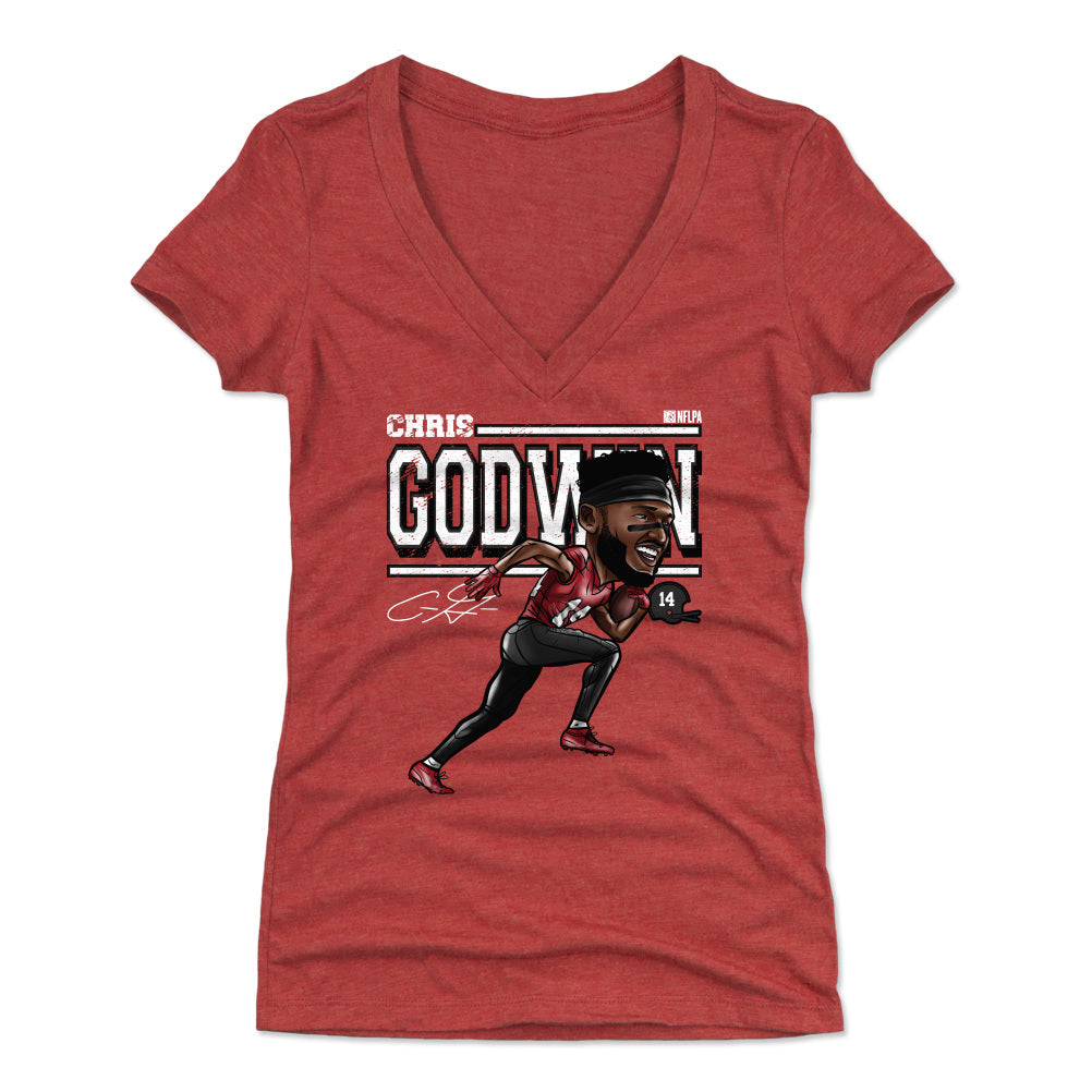 Chris Godwin Women's V-Neck T-Shirt | 500 LEVEL