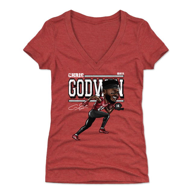 Chris Godwin Women's V-Neck T-Shirt | 500 LEVEL