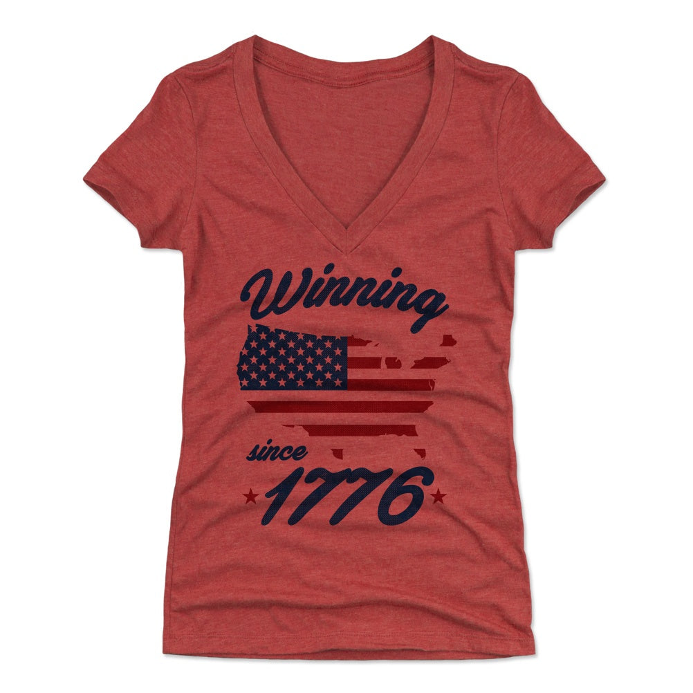 USA Women's V-Neck T-Shirt | 500 LEVEL