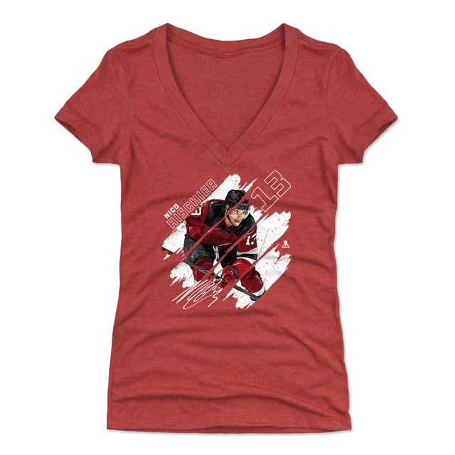 Nico Hischier Women's V-Neck T-Shirt | 500 LEVEL