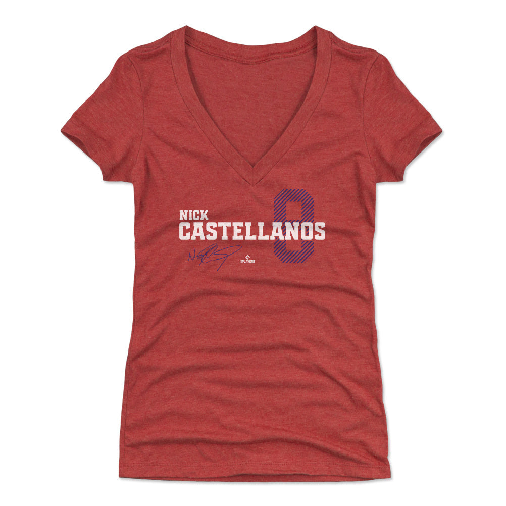 Nick Castellanos Women's V-Neck T-Shirt | 500 LEVEL