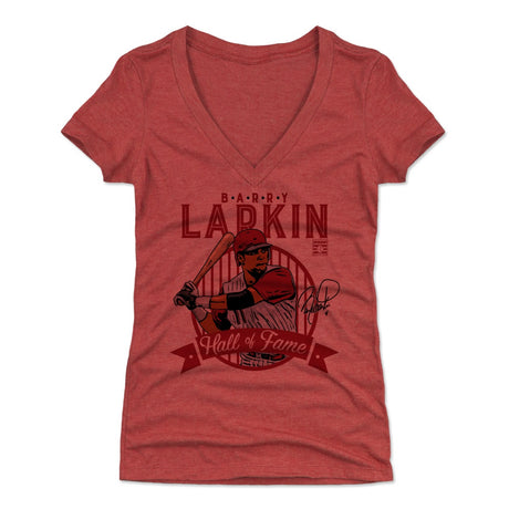 Barry Larkin Women's V-Neck T-Shirt | 500 LEVEL