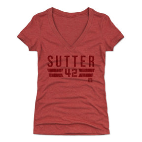 Bruce Sutter Women's V-Neck T-Shirt | 500 LEVEL