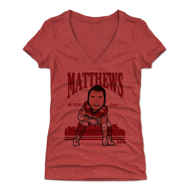 Jake Matthews Women's V-Neck T-Shirt | 500 LEVEL